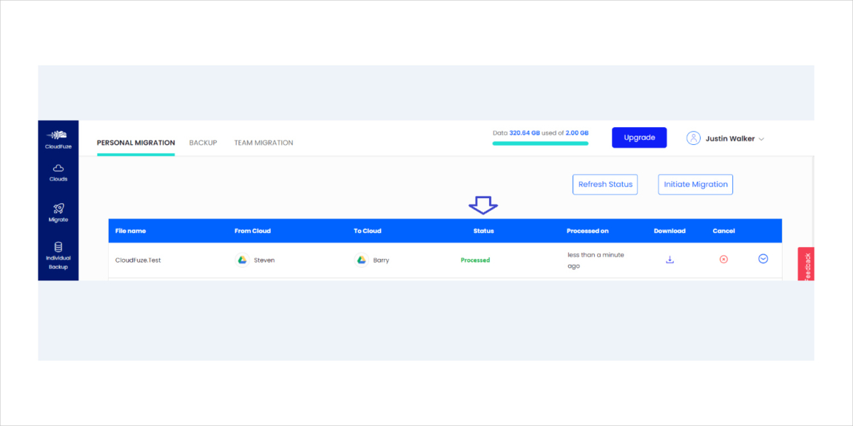 Migration Of Files Between Two Google Drive Accounts - CloudFuze