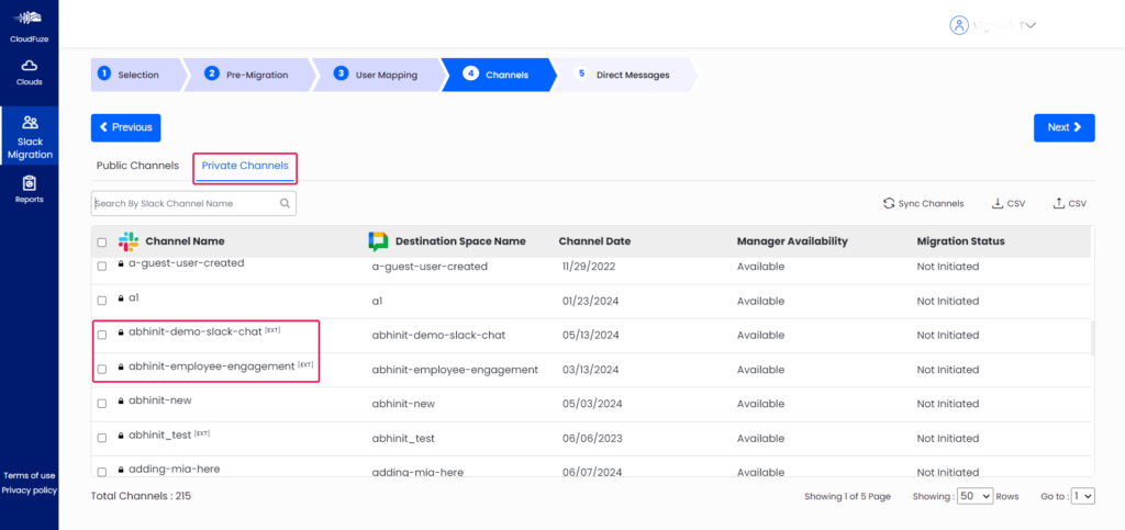 migrating external members from private Slack channels