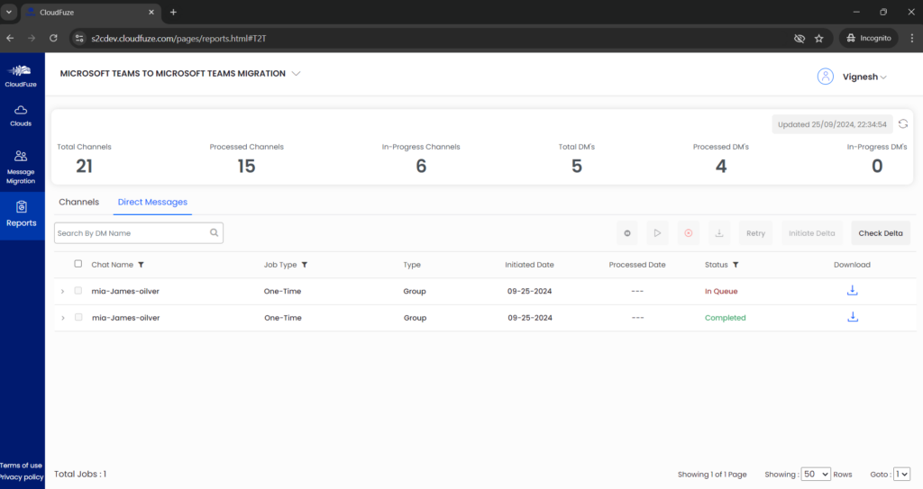 Migration reports